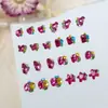Acessórios de Nail Art Acabados com Pilhas de Diamantes, Novos Diamantes Coloridos Doces da Moda, Estilos de Alta Qualidade, Diamantes Quadrados em Formato de Coração, Dopamina