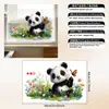 Adesivo de Janela Animal Panda Flor Transfronteiriço Novo Produto Adesivo de Vidro Visual Dupla Face Decoração de Embelezamento de Janela Adesivo Estático