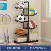 Estante de Almacenamiento para Baloncesto para Uso en Casa en la Sala de Estar, Escuela Cubierta, Equipamiento Deportivo de Pelota, Estante de Almacenamiento de Múltiples Niveles, Estante de Almacenamiento de Pie