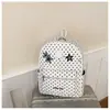 Nova Mochila Simples de Coelhinho Fofo com Bolinhas e Grande Capacidade, Mochila Leve para Sair, Mochila Escolar para Estudantes para Mulheres