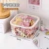 Caixa de armazenamento de acessórios de cabelo para crianças, organizador de elásticos e presilhas para cabelo de menina, caixa de joias para presilhas e enfeites de cabelo, caixa de joias de grande capacidade
