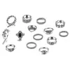 Conjunto de Joias Europeu e Americano Transfronteiriço Amazon 52 Peças, Anel, Colar Borboleta, Pulseira de Pérolas Empilhável, Pulseira, Joias para Mulheres