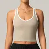 Chaleco Deportivo Alo Mismo Estilo Bloque de Color para Mujer, Sujetador de Yoga Transpirable de Secado Rápido Transfronterizo Europeo y Americano, Ropa Deportiva Ajustada a Prueba de Impactos para Correr y Fitness