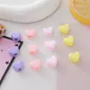 Corazón de Amor 12mm Agujero Recto Cuenta Suelta Bolsa Accesorios para Colgar Colores Macarrón Cuentas DIY Cadena para Teléfono Móvil Accesorios para Llavero Venta al por Mayor