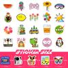 100 cintas pequeñas de 4 cm, nuevas, pequeñas y frescas, pegatinas para mezclar y combinar, lindas pegatinas de dibujos animados, pegatinas de grafiti para exteriores transfronterizas