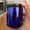 Venta al por mayor 100ml 250ml Frasco Vacío Marrón para Velas Aromáticas con Tapa Taza de Vidrio para Velas con Boca Grande Taza Portavelas