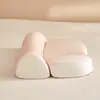 Almohada de soporte para el cuello para dormir de lado, almohada de espuma viscoelástica de dos en uno con tracción de rebote lento