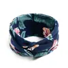 Diadema Bohemio Ins Versátil Elegante Nudo Cruzado Diadema Deportiva de Yoga Estampada Versión Ancha para Mujeres con Coronilla Alta