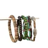 Accesorio de Vacaciones: Pulsera Multicolor de Cuentas de Cristal y Perlas de Arroz de Múltiples Capas, Joyería de Mano Bohemia Lujosa y de Alta Gama