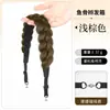Diadema Trenzada Espina de Pescado Magnética para Mujer, Accesorio para el Cabello Trenzado Integrado, Diadema con Cobertura Alta de Corona, Cabello Largo Trenzado