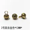 Botón Hebilla de Aleación para Cheongsam con Patrón Hueco de Nube Auspiciosa Adorno Metálico Colgante Botón Redondo Chino Hecho a Mano para Hanfu