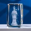 La tendencia de Bodhisattva 3D Adornos de cristal tallados en el interior Regalo de inauguración de la casa Lao Tzu Adornos de regalo artesanales para la sala de estar del hogar
