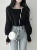 Suéter Grosso Torcido para Mulheres, Novo Agasalho de Outono e Inverno com um Design Elegante e Único, Top de Tricô Básico Ajustado e Lisonjeiro