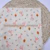 Algodão Dupla Gaze Musselina Print Cartoon Animal Baby Gauze Roupas Infantis Pijamas Cobertor Tecido