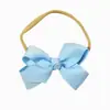 10 unidades atacado venda quente comércio exterior laço tiara infantil elástico acessórios de cabelo cor sólida florzinha bolha elástico de cabelo