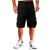 Shorts Casuales de Hombre con Múltiples Bolsillos, Holgados Rectos, Shorts Cargo, Shorts para Fitness al Aire Libre