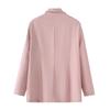 Ropa de Mujer de Comercio Exterior Primavera y Verano 2025 Estilo Europeo y Americano Color Puro Traje de Manga Larga Chaqueta + Pantalones Cortos A-Line Traje para Mujer B129126