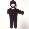 Ropa de fotografía para recién nacidos ropa de mohair tejida a mano mameluco para bebé ropa para gatear ropa de fotografía para niños