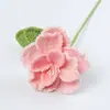Flores Artificiales de Lana Hechas a Mano Terminadas Flores Artificiales Rosa Francesa Flores Inmortales Decoración del Hogar Ramo de Boda Arreglo Floral