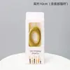 Velas de Aniversário Simples Bolo Lápis Festa de Aniversário Decoração de Bolo Enfeites Criativos Velas Numéricas Douradas