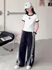 Conjunto de Verano para Niñas, Estilo Delgado, Nuevo Modelo 2026, Conjunto Deportivo de Dos Piezas con Manga Corta y Shorts Estilo Coreano para Niñas Mayores, Elegante Conjunto de Dos Piezas