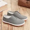 Novos Sapatos de Deck Primavera e Verão Sapatos Casuais de Proteção para o Trabalho Masculinos Sapatos de Lona Sola de Tendão Cano Baixo Antiderrapante Sola Macia Sapatos de Calçar