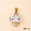 Colgante Individual Moda Transfronteriza Cielo Estrellado Colgante Simple Geométrico Cuadrado Triángulo Gota de Agua Zirconia Colgante Accesorios