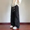 Calça Tie-Dye Nova de Outono Workwear Masculina Tendência Casual Solta Reta Veludo Cotelê Calça Casual Marca Tendência