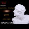 H53CM guerreiro peito estátua gesso retrato auxiliares de ensino gesso avatar arte esboço personagem gesso estátua escultura ornamentos