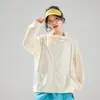 Chaqueta de Hilo Original de Seda de Hielo 2026 para Exteriores, Transpirable, Protectora contra Rayos UV, con Capucha, Ligera, Abrigo de Verano para Mujer
