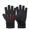 Guantes de Seda de Hielo Finos de Verano para Hombre, Deportes, Ciclismo, Running, Fitness, Conducir, Pesca, Transpirables, de Dos Dedos, Antideslizantes, de Medio Dedo