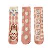 Calcetines de Bebé de Medio Terciopelo Invierno 2025 Nuevos Dibujos Animados Conejo Rosa Calcetines Rectos de Media Caña para Niños Calcetines para Niños Venta al por Mayor