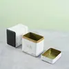 Latas de Té Blanco Cuadradas 125g Hojalata Selladas Latas de Té Caja de Embalaje Dos en Uno suit Mayoreo