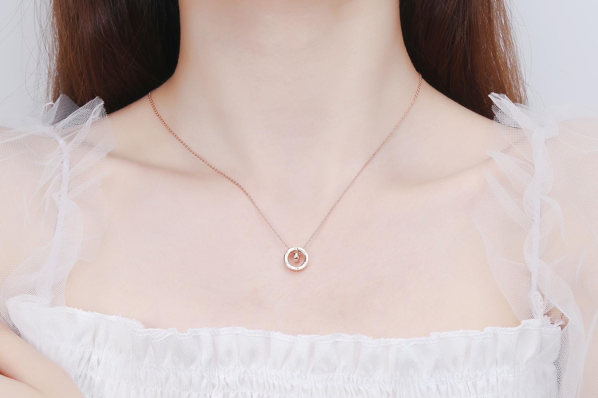 智贝详情图_5欧美流行短款锁骨项链女圆圈环吊坠时尚网红简约满