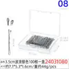 Novos Grampos de Cabelo Ondulados de Metal Preto 3,5cm, 100 Grampos de Cabelo em Caixa Plástica, Grampos de Aço Estilo Boneca de Pano