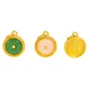 Puzuo Color Fuerte que Conserva Arena Dorada Accesorios DIY Hebilla de Seguridad Incrustada Colgante Nuevo Chinoiserie Collar Antiguo Cadena para Clavícula para Mujeres