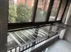 Barandilla Protectora Plegable Multifuncional Tendedero para Ropa Balcón Interior Ventana Secado al Sol Colchas Aleación de Aluminio Apertura Arriba y Abajo Almacenamiento