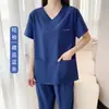 Ropa quirúrgica de alta gama para mujer, cómoda, para cepillarse las manos, ropa de trabajo médica con múltiples bolsillos, ropa de lavado a mano para hombres, ropa de hospital odontológica de secado rápido
