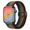 Adequado para pulseira de relógio Iwatch11 S10 Apple S9 Applewatch8 Nova Pulseira Magnética Redonda Trançada de Nylon