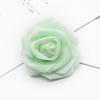 Flor artificial 7CM cabeza de flor rosa flor de espuma PE decoración de boda DIY guirnalda decoración de pastel producción de bola de flores