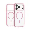 Adecuado para iPhone 18 Pro: Funda de teléfono cristalina, magnética y minimalista con alta transparencia y color sólido, que ofrece protección contra caídas
