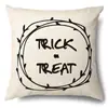 Funda de Almohada Halloween Calabaza Divertida Transfronteriza Amazon Estampado de Lino Funda Decorativa para Cojín de Sofá del Hogar