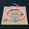 Pulseira Mais Vendida na Amazon Transfronteiriça para Crianças, com Stitch e Angel, Pulseira Tecida à Mão, Atacado Direto do Fabricante