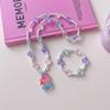 Collar de Cuentas de la Serie Sanrio de Dibujos Animados para Niños Set de Pulsera para Niñas Hello Kitty Kuromi Accesorios Súper Lindos