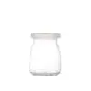 Botella de Vidrio para Pudín Botella de Yogur Botella de Mermelada Botella de Yogur Al por Mayor Vidrio Transparente Engrosado Resistente a Altas Temperaturas Sellada con Tapa