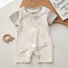 Mono Chengbao para bebé, ropa de verano modal para recién nacidos, pijama fino de manga corta, ropa de escalada con hassel