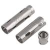 Tubo de escamas de pescado de acero inoxidable 304, tres piezas, una pieza, perno de expansión interno tipo gecko M6M8M10M12
