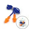 Tapones para los oídos insonorizados, Tapones para los oídos anti-ruido, Reducción de ruido, Potentes tapones para los oídos para dormir en silencio, Antironquidos, Tapones de silicona industriales anti-ruido con cordón