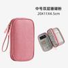 Cabo de dados grande Bolsa Armazenamento Impermeável Multifuncional Fone de ouvido Cabo de alimentação Bolsa Armazenamento portátil de três camadas Bolsa