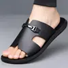 Pantuflas Planas para Hombre Tallas Grandes al por Mayor Talla Grande Verano Transfronterizo Frescas Antideslizantes Aptas para el Agua Uso Exterior Chanclas de Una Tira para Playa